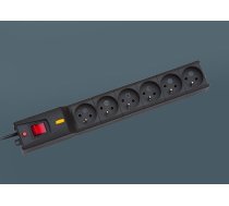 Surge protector LX610 3M BLACK ( 1966004680 1966004680 ) elektrības pagarinātājs