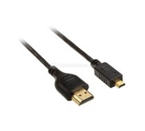 InLine 4K (UHD) Micro Superslim HDMI Kabel A an D  black - 1 8 ( 17502D 17502D 17502D ) kabelis video  audio