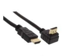 InLine HDMI Kabel  gewinkelt  with Ethernet  black - 1m ( 17001V 17001V 17001V ) kabelis video  audio