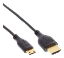 InLine 4K (UHD) Mini Superslim HDMI Kabel A an C  black - 1 5m ( 17511C 17511C 17511C ) kabelis video  audio