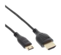InLine 4K (UHD) Mini Superslim HDMI Kabel A an C  black - 1m ( 17501C 17501C 17501C ) kabelis video  audio