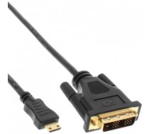Kabel InLine Mini-HDMI - DVI-D (M/M) Black 3m (17473P) ( 17473P 17473P 17473P ) kabelis video  audio