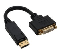 InLine Adapterkabel  DisplayPort Stecker auf DVI-D Buchse - schw ( 17199K 17199K 17199K ) kabelis video  audio