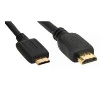 InLine Mini HDMI auf HDMI Kabel High Speed 1m - black ( 17461P 17461P 17461P ) kabelis video  audio