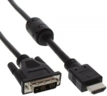 Kabel InLine HDMI -  DVI-D (M/M) Black 1m (17661) ( 17661 17661 17661 ) kabelis video  audio