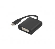 Lanberg adapter USB TYPE-C(M)-DVI(F)(24+5) Dual Link 15cm Black ( AD UC DV 01 AD UC DV 01 AD UC DV 01 )