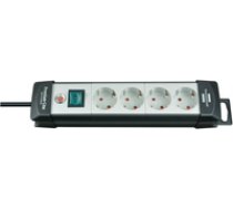 Brennenstuhl Premium-Line power strip 4 sockets 5 m white-black (1951540101) ( 1951540101 1951540101 1951540101 ) elektrības pagarinātājs