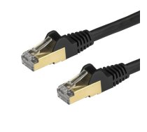 StarTech STARTECH.COM 1 5m CAT6a-Kabel - schwarz - RJ45-Ethernet Kabel - snagless - Kupfer - LAN - STP - 10Gb - 6ASPAT150CMBK ( 6ASPAT150CMBK ) tīkla kabelis