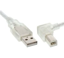 Kabel USB InLine USB A - USB B 0.3m przezroczysty (34516R) ( 34516R ) USB kabelis