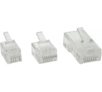 InLine Modularny wtyk 8P8C  RJ45 do zaciskarki  RJ - Kabel okragly oplywowy ISDN  100 sztuk (73098R) ( 73098R 73098R 73098R ) tīkla kabelis