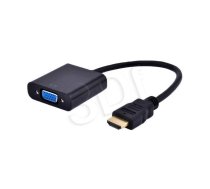 Gembird adapter HDMI-A(M) -VGA (F) + audio  on cable  black ( A HDMI VGA 03 A HDMI VGA 03 A HDMI VGA 03 )