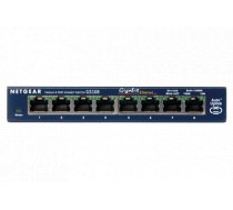 Netgear ProSafe 8-Port Gigabit Desktop Switch Metal (GS108GE) ( GS108GE 0606449025187 23555 ) komutators
