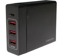 LogiLink USB Tischladeadapter 3xUSB-A Port+1xUSB-C Port 60W ( PA0122 PA0122 PA0122 ) Baterija