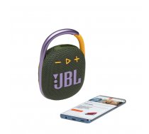 JBL CLIP 4 Portable bluetooth speaker with carabiner  water proof  IPX67  Green/Pink ( JBLCLIP4GRN JBLCLIP4GRN JBLCLIP4GRN ) pārnēsājamais skaļrunis
