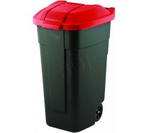 Basket on wheels for the separation of waste CURVER 214126 (black color  red color) ( 214126 214126 )