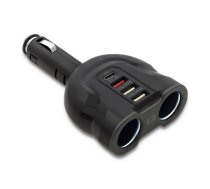 Car charger52W 2xUSB USB QC USB-C PD 2xcig.socke ( 50641 50641 50641 ) iekārtas lādētājs