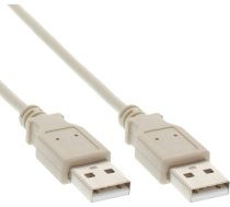 InLine 34303H 0.3m USB A USB A Male Beige USB Cable (34303H) ( 34303H Inline_ 34303H ) kabelis vads