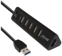 InLine Hub - Smart - 1 x SuperSpeed USB 3.0 + 6 x USB 2.0 + 1 x USB ( 4043718232369 4043718232369 66763 ) USB centrmezgli