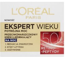 L'Oreal Paris Ekspert Wieku 50+ Krem ujedrniajacy na noc 50ml 0278231 (3600522550150) ( JOINEDIT19302233 ) kosmētika ķermenim