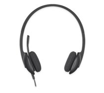 Logitech Headset H340 USB Black 5099206038844 ( 981 000475 5099206038844 981000475 ) austiņas