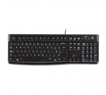 Logitech K120 Multimedia Keyboard layout EN/RU USB Port 1.5 m Black Russian Numeric keypad 550 g ( 920 002522 ) klaviatūra