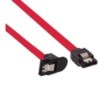 InLine SATA III (6Gb/s) Kabel gewinkelt  rot - 0 3m ( 27303W 27303W 27303W ) kabelis datoram