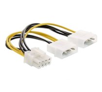 InLine Barošanas kabelis 2x Molex 5.25" na 8pin PCI-Express  0.15m - 26628C ( 26628C 26628C 26628C ) kabelis datoram