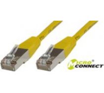 MicroConnect FTP CAT6 0.5M YELLOW PVC 4x2xAWG 26 CCA ( B FTP6005Y ) tīkla kabelis