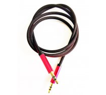 Mocco Textile Premium AUX vads 3.5 mm - 3.5 mm 1m Sarkans ( AD15687Z 1M S 4752168079911 ) kabelis video audio