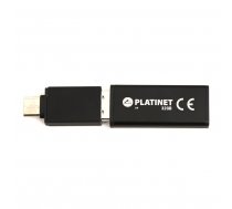 Platinet PMFEC32B 2in1 32GB USB 2.0 un Micro Type-C Pieslēguma OTG Adapteris Telefonam Planšetdatoram Melns ( PMFEC32B PMFEC32B ) USB Flash atmiņa