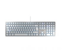 CHERRY KC 6000 SLIM USB QWERTZ Deutsch Silber (JK-1600DE-1) ( JK 1600DE 1 JK1600DE1 ) klaviatūra