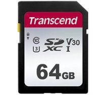 Transcend SDXC SDC300S 64GB CL10 UHS-I U3 Up to 95MB/S ( TS64GSDC300S TS64GSDC300S TS64GSDC300S ) atmiņas karte