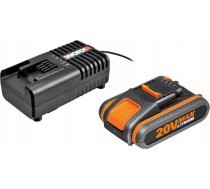 Worx battery 20V 2.0Ah + charger 2A (WA3601) ( WA3601 WA3601 )