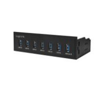LogiLink USB HUB 3.0 7-Port 5 25" intern + Schnelladeport ( UA0342 4052792053012 ) USB centrmezgli