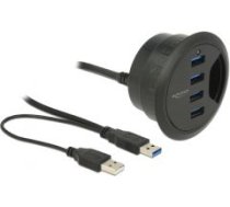 DeLock In-Desk Hub Hub 4 port USB ( DE 62868 4043619628681 ) USB centrmezgli