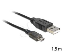 Delock cable USB micro AM-MBM5P 2.0 + LED charging status 1.5M ( 83272 83272 83272 ) USB kabelis