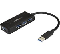 StarTech.com ST4300MINI USB 3.0 (3.1 Gen 1) Type-A 5000Mbit/s Black Schnitt... ( ST4300MINI ST4300MINI ST4300MINI ) USB kabelis
