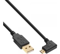 Kabel USB InLine Micro USB 2.0 USB Type A na Micro-B katowy black 1.5m (31715T) ( 31715T 31715T 31715T ) USB kabelis