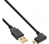 Kabel USB InLine Micro USB 2.0 USB Type A na Micro-B katowy black 1.5m (31715T) ( 31715T Inline_ 31715T ) USB kabelis