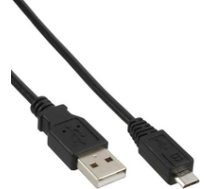 Kabel USB InLine microUSB 0.5m Black (31705Q) ( 31705Q 31705Q 31705Q ) USB kabelis