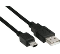 Kabel USB InLine USB A/Mini USB 5pin  1m  Black (33107S) ( 33107S 33107S 33107S ) USB kabelis