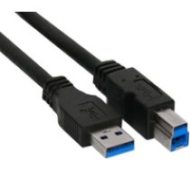 InLine USB 3.0 Kabel  A an B - black  3m ( 35330 35330 35330 ) USB kabelis