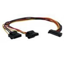 InLine SATA Strom-Y-Kabel auf 2x 4-Pol Molex - 30cm ( 29684 29684 29684 ) kabelis datoram