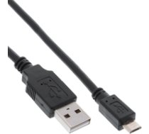 Kabel USB InLine microUSB 1m Black (31710Q) ( 31710Q Inline_ 31710Q ) USB kabelis