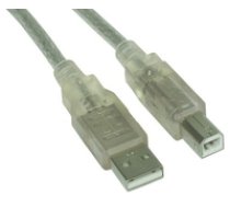 InLine USB Cable USB-A - USB-B 2 m Transparent ( 34518T ) ( 34518T Inline_ 34518T ) USB kabelis