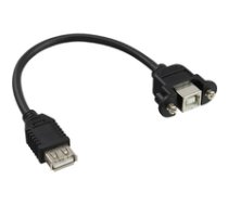 Kabel USB InLine for obudowy USB A/B 0.2m Black (33441F) ( 33441F Inline_ 33441F ) USB kabelis