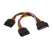 InLine Adapter SATA Power meski - zenski - 2x SATA + 4 Pin Molex power (29682) ( 29682 29682 29682 ) kabelis datoram