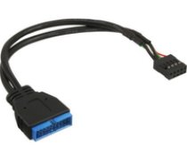 InLine Wewnetrzny USB 2.0/USB 3.0 0.3m Black (33449M) ( 33449M Inline_ 33449M ) USB kabelis