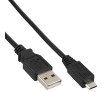 Kabel USB InLine microUSB 5m Black (31750) ( 4043718210077 31750 Inline_ 31750 ) USB kabelis
