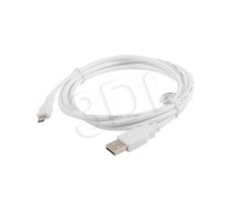 Cable USB 2.0 micro AM-MBM5P 1.8M white ( CA USBM 10CC 0018 W CA USBM 10CC 0018 W ) USB kabelis